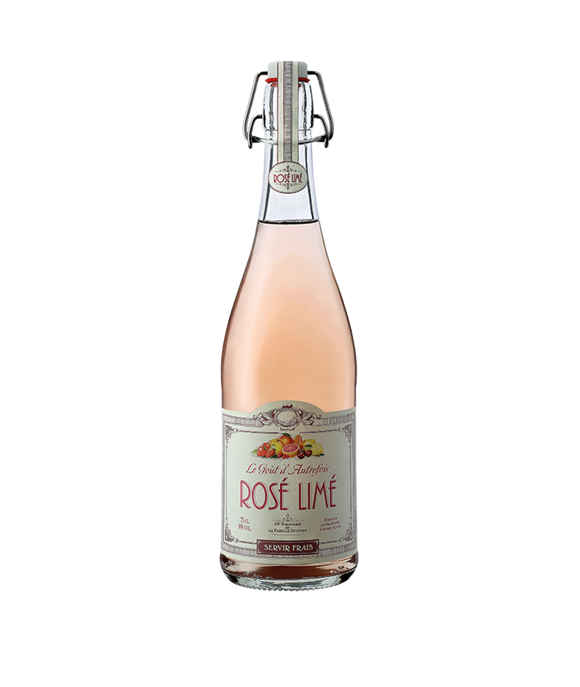 Famille DUCOURT Rosé Limé Boisson arômatisée à base de vins pétillante Merlot, Bordeaux  