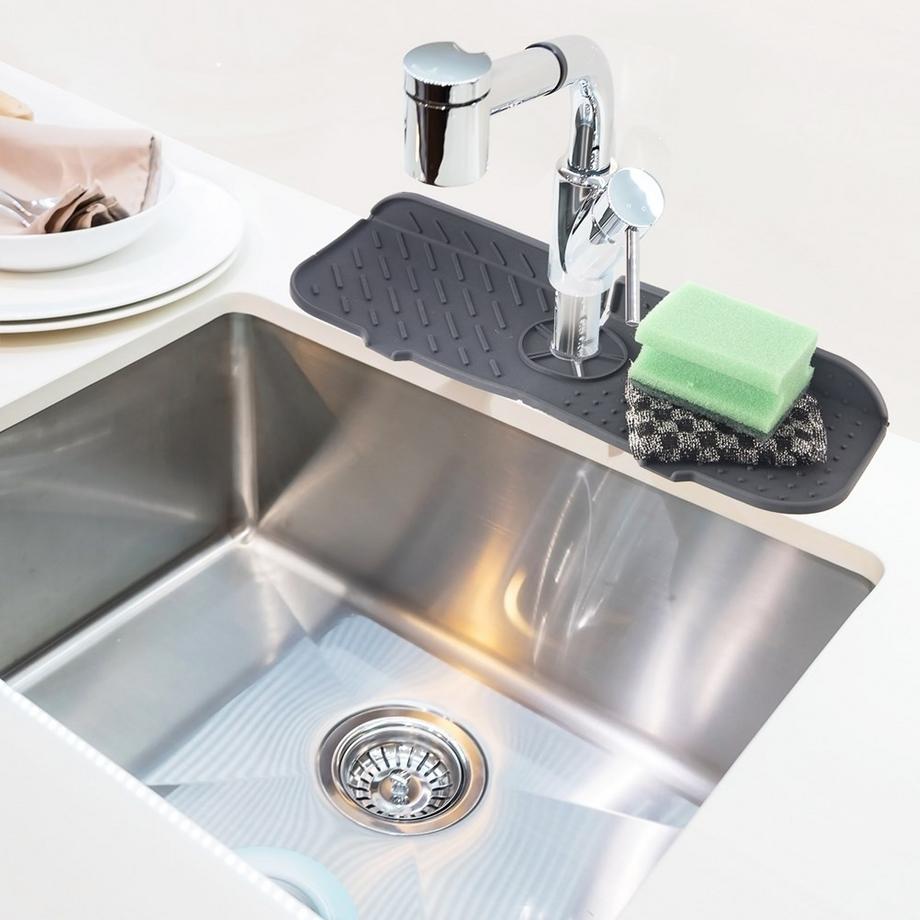 Northio  Tapis d'évier en silicone : protection contre l'humidité et sous-couche pratique 