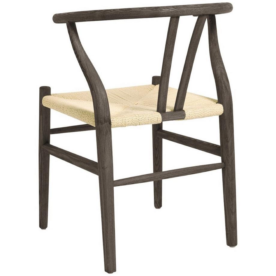 Blanc d'Ivoire Sedia da pranzo Njord in frassino espresso  