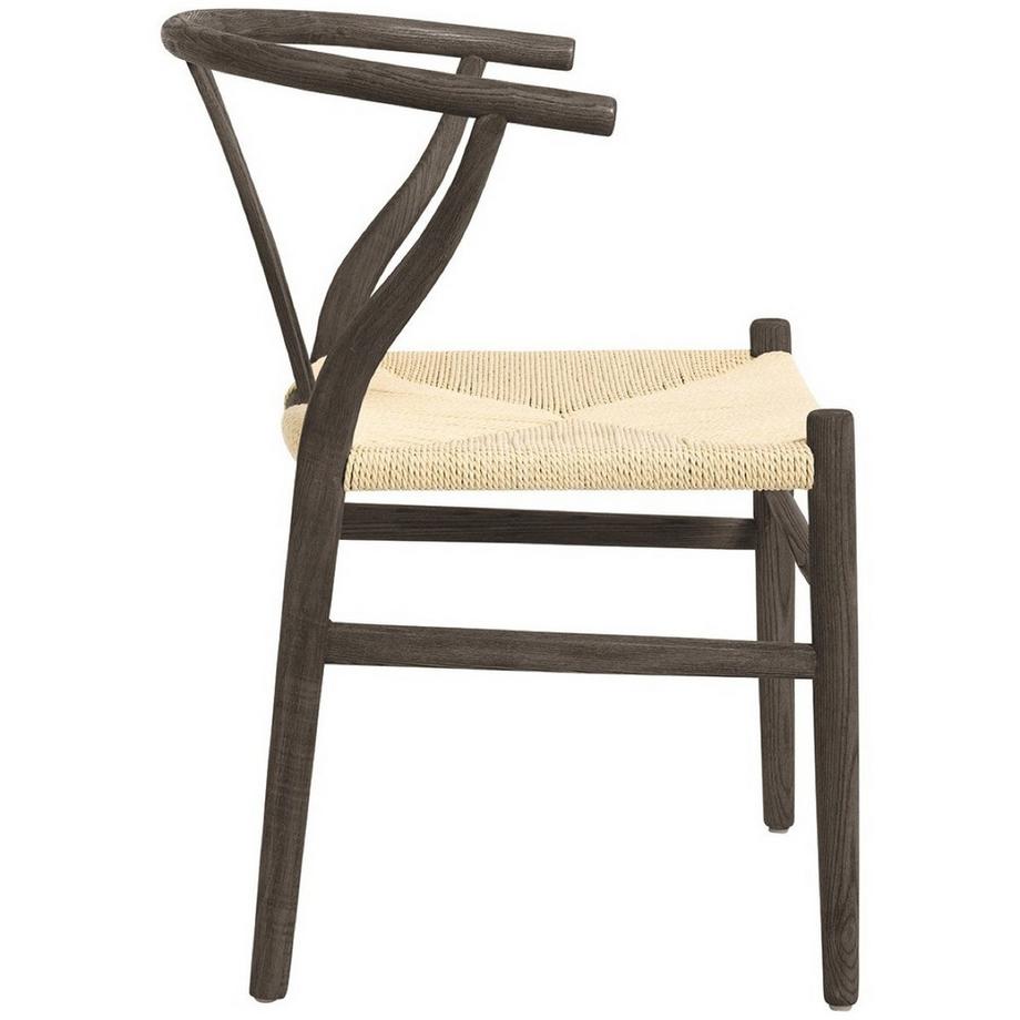 Blanc d'Ivoire Sedia da pranzo Njord in frassino espresso  