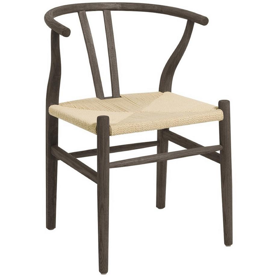 Blanc d'Ivoire Sedia da pranzo Njord in frassino espresso  