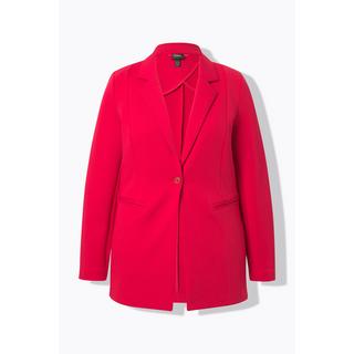 Ulla Popken  Blazer en jersey stretch, ligne en A et col à revers 