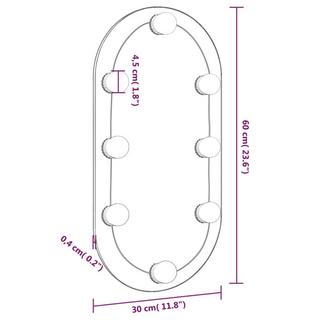 VidaXL specchio con luce LED Vetro  