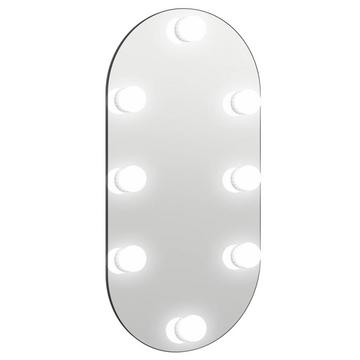 Spiegel mit led-leuchte glas
