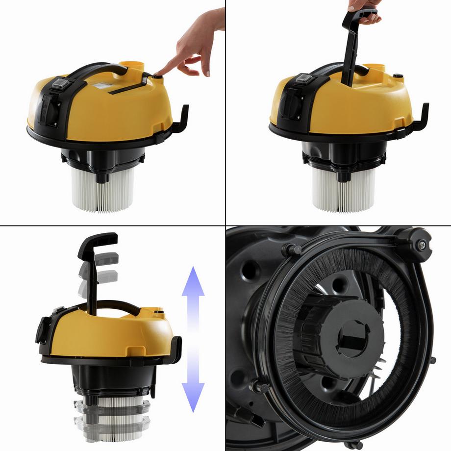 Arebos Industriestaubsauger 5IN1 Staubsauger Nass Trocken 1300 W 30 L  