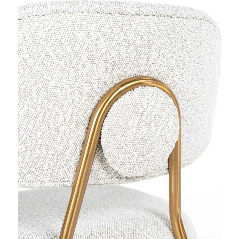 mutoni Barstuhl Xenia weiss gold gebürstet 97  