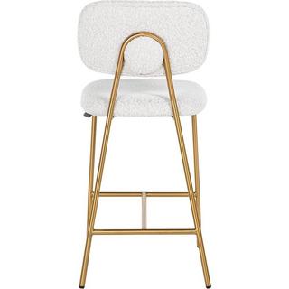 mutoni Chaise de bar Xenia or blanc brossé 97  