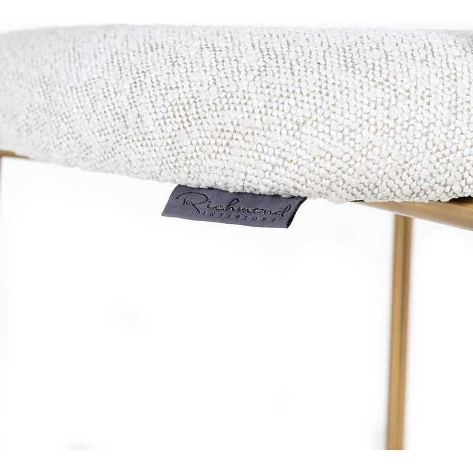 mutoni Barstuhl Xenia weiss gold gebürstet 97  