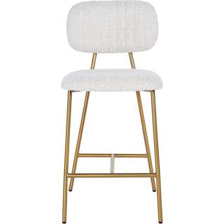 mutoni Chaise de bar Xenia or blanc brossé 97  