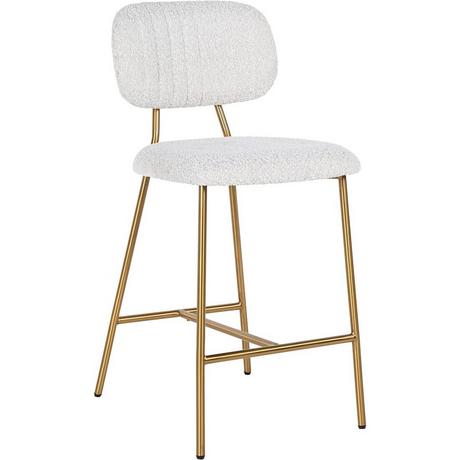 mutoni Chaise de bar Xenia or blanc brossé 97  