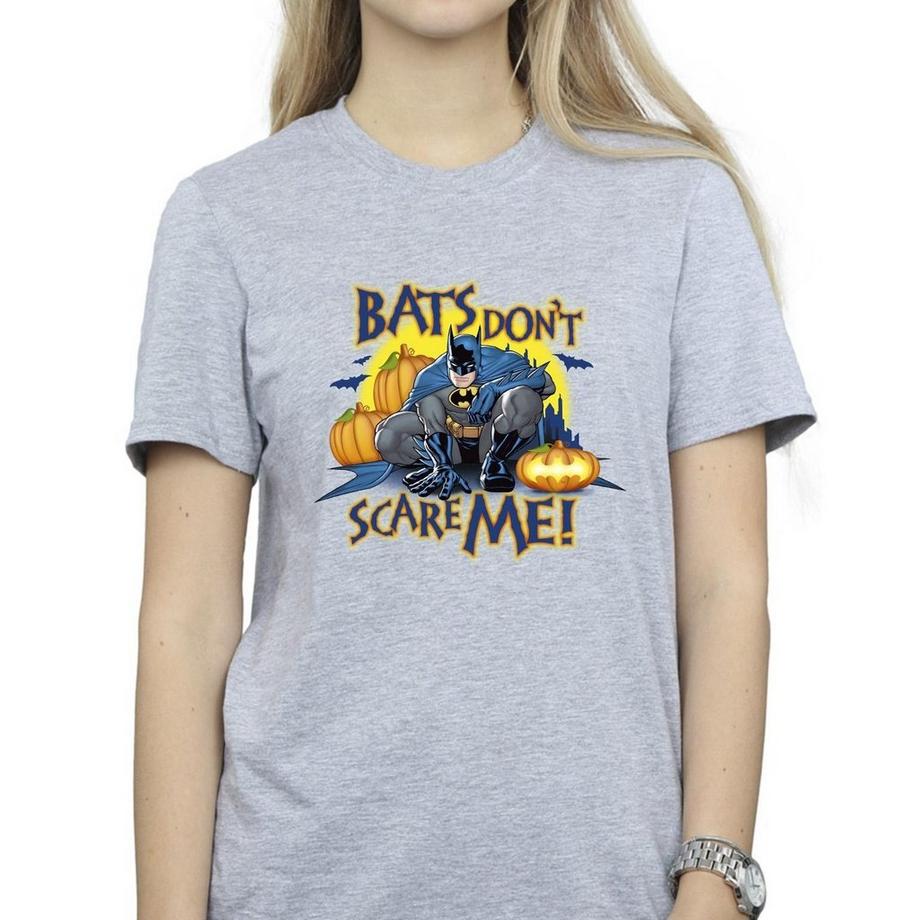 DC COMICS Bats Don't Scare Me T-Shirt Coupe Ample  