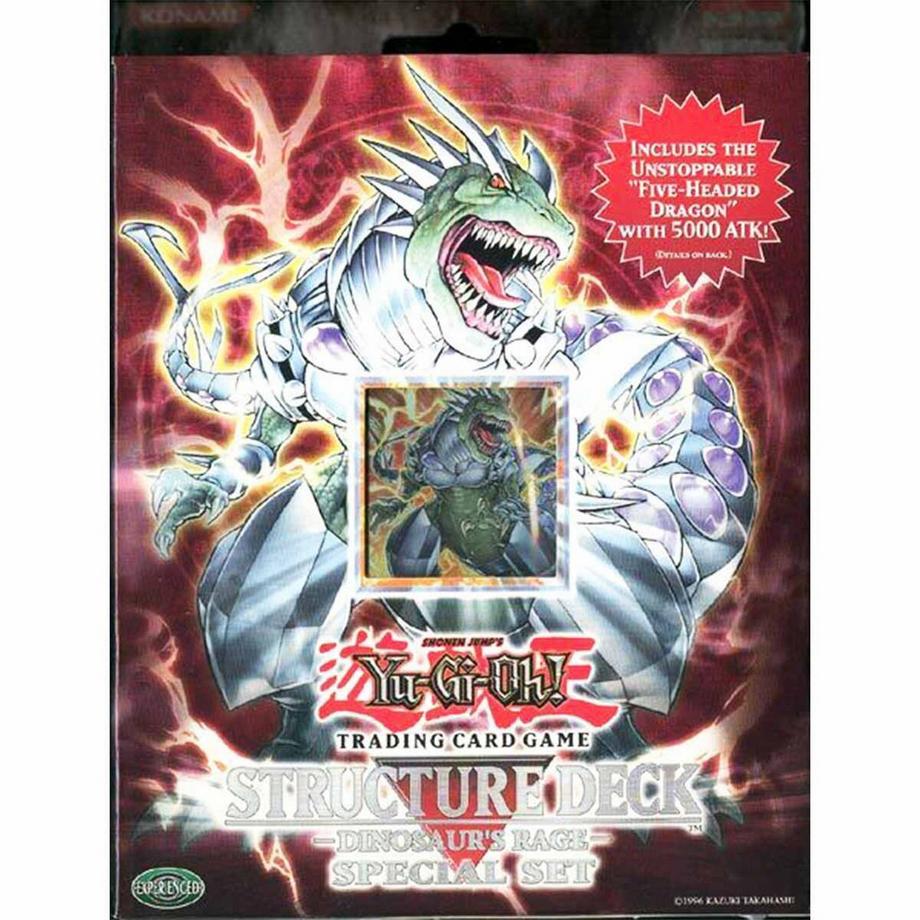 Yu-Gi-Oh!  Structure Deck: Dinosaur's Rage Special Set (Five-Headed Dragon + Booster)  - EN 