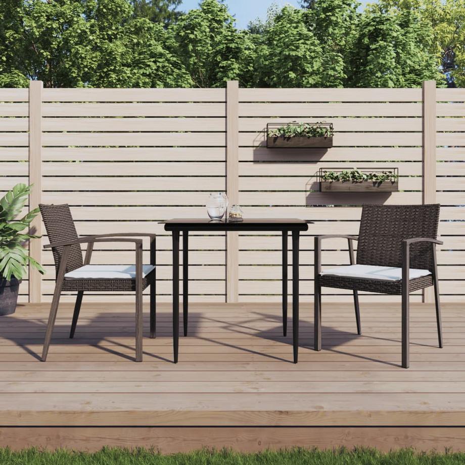 VidaXL sedia da giardino Polirattan  