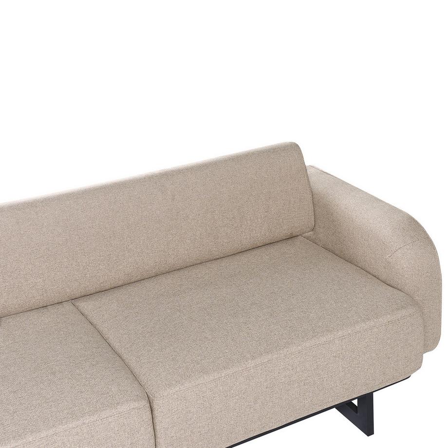 Beliani Canapé 3 places en Tissu Moderne SVANEK  