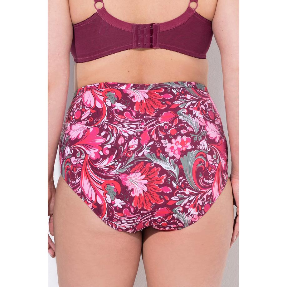 Ulla Popken Culotte Maxi Motif Floral Dentelle Microfibre  