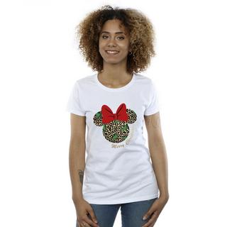 Disney  Minnie Mouse Leopard Christmas TShirt 