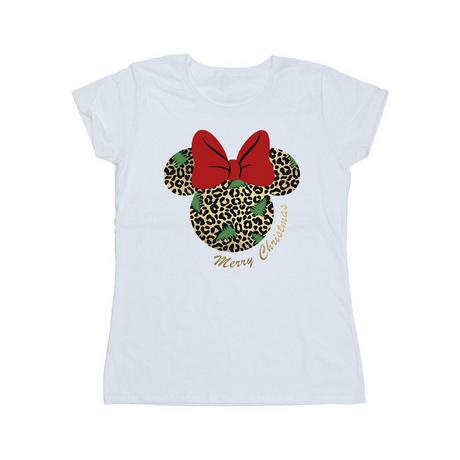 Disney  Minnie Mouse Leopard Christmas TShirt 