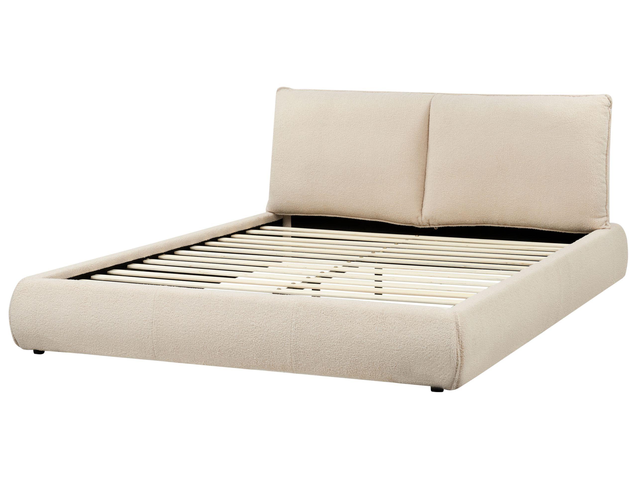 Beliani Letto en Bouclé Moderno VINAY  