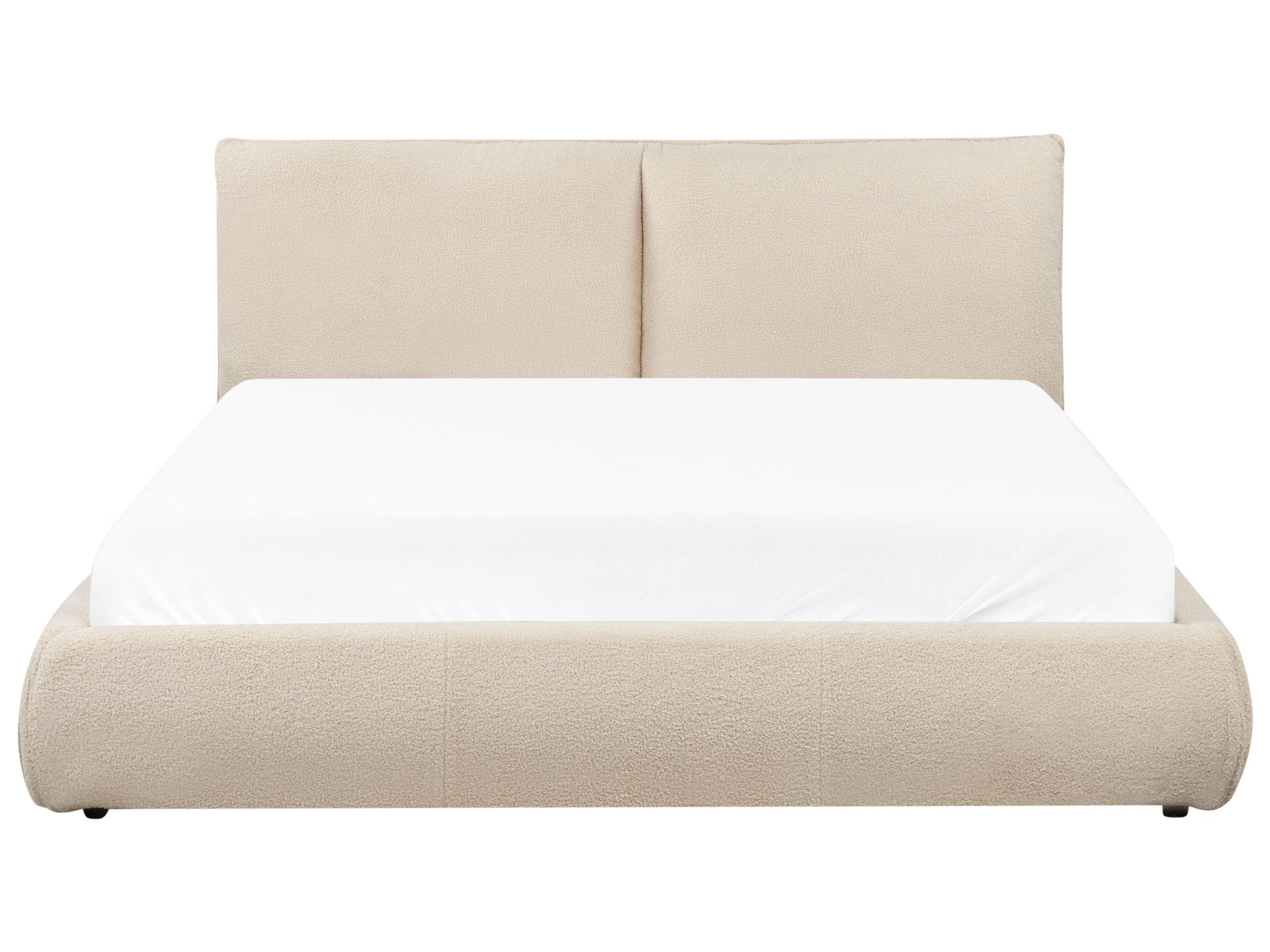 Beliani Letto en Bouclé Moderno VINAY  