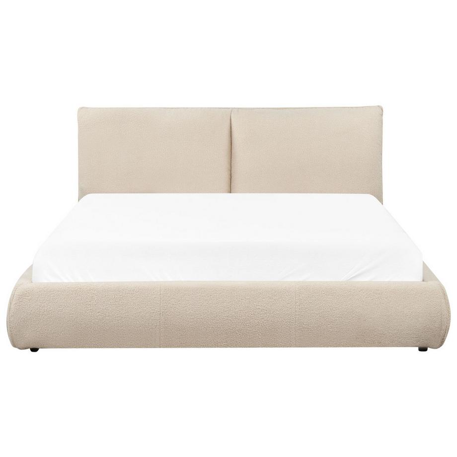 Beliani Bett mit Lattenrost aus Bouclé Modern VINAY  