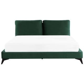 Beliani Bett mit Lattenrost aus Samtstoff Modern MELLE  