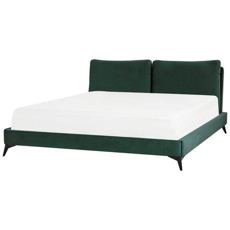 Beliani Bett mit Lattenrost aus Samtstoff Modern MELLE  