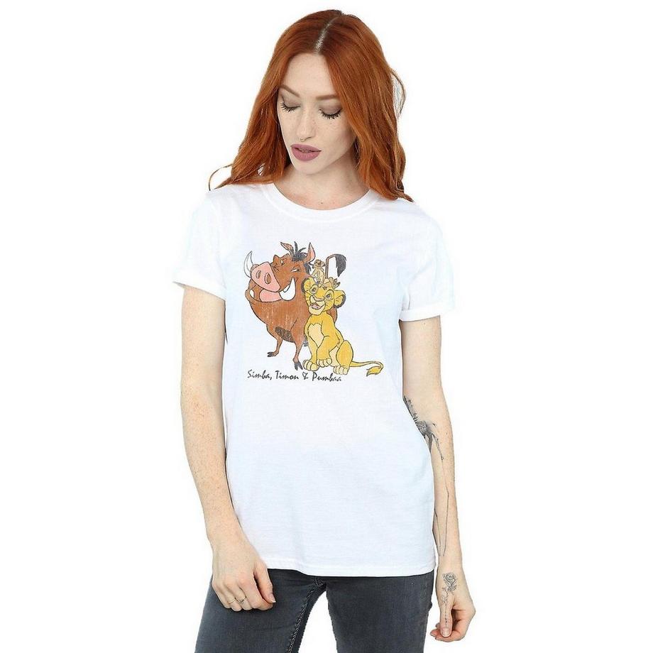 The Lion King Classic Pumbaa Simba Timon Bedrucktes T-Shirt  
