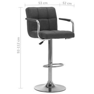 VidaXL Chaise de bar tissu  