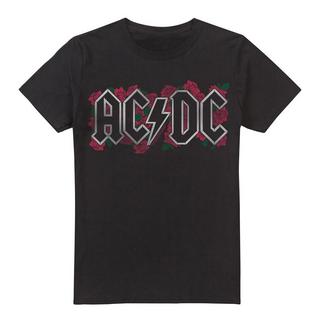AC/DC ACDC Rose Logo T-Shirt  