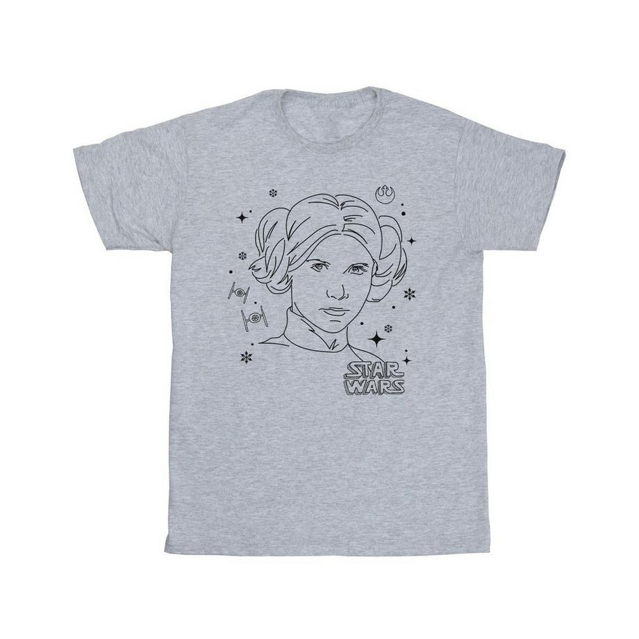Episode Iv: A New Hope Maglietta Principessa Leila Natale