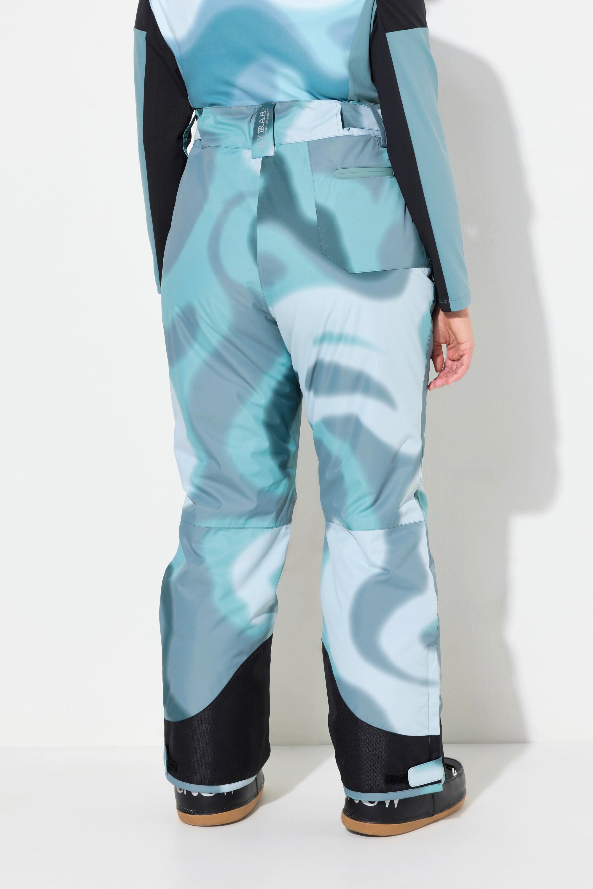 Ulla Popken HYPRAR Pantaloni da sci impermeabili linguetta con chiusura a strappo ginocchia preformate  