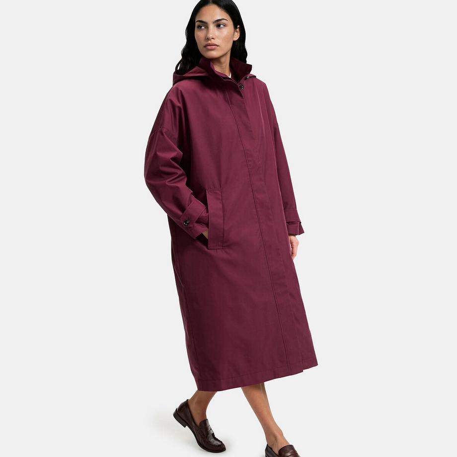 La Redoute Collections Oversize Trenchcoat mit abnehmbarer Kapuze  