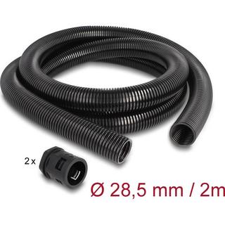 DeLock  Kabelschlauch 2 m x 28.5 mm Schwarz 