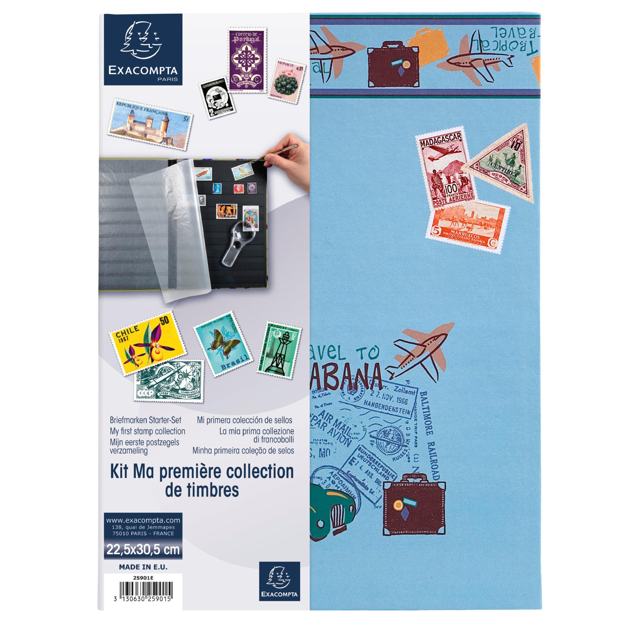 Exacompta Briefmarkenset Meine erste Kollektion: Air Mail, 22,5x30cm - x 4  