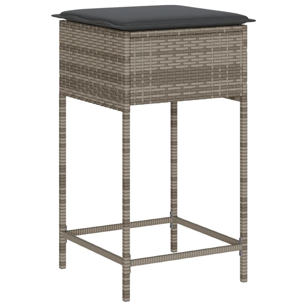 VidaXL Garten barhocker poly-rattan  