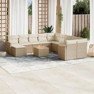 VidaXL Garten sofagarnitur poly-rattan  