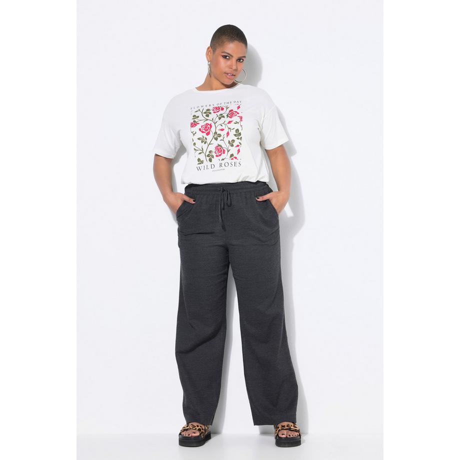 Studio Untold Pantaloni Wide Legs Vita Alta Struttura Fine  