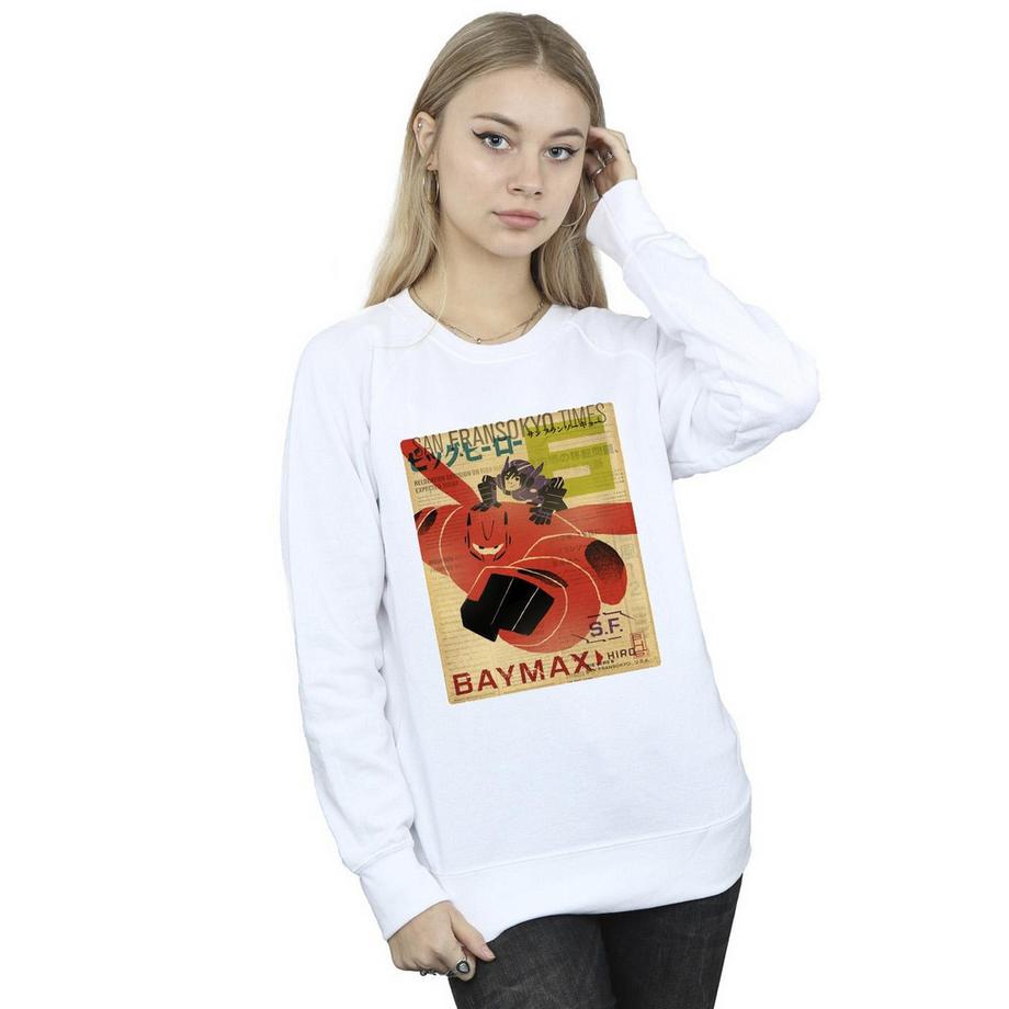 Disney Big Hero 6 Baymax San Fransokyo Times Sweatshirt  