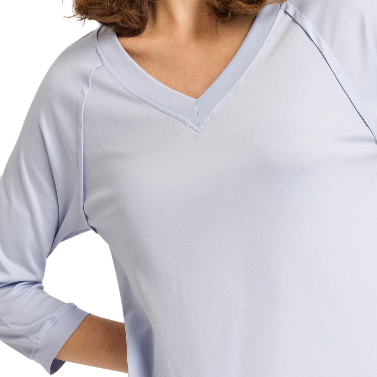 HANRO Pure Essence Chemise de Nuit Manches Longues  