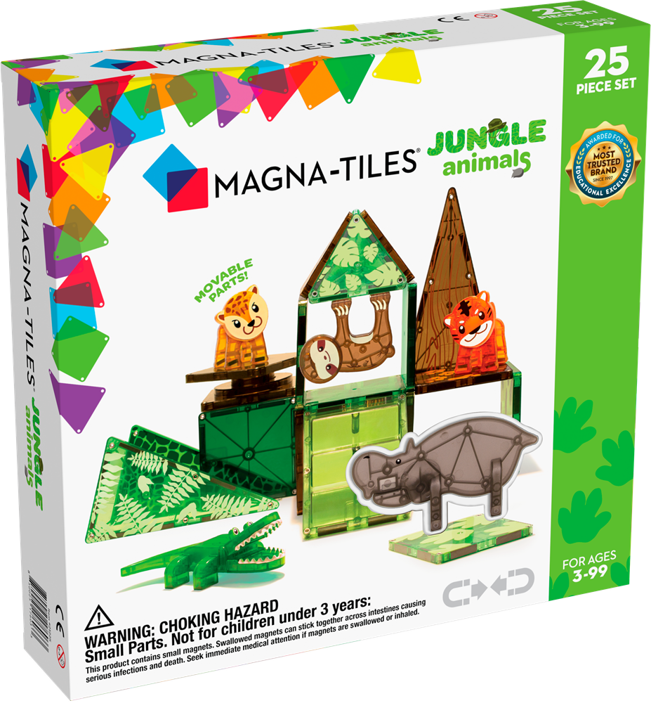 Magna-Tiles  Magna-Tiles bouwset Jungledieren - 25-delig 