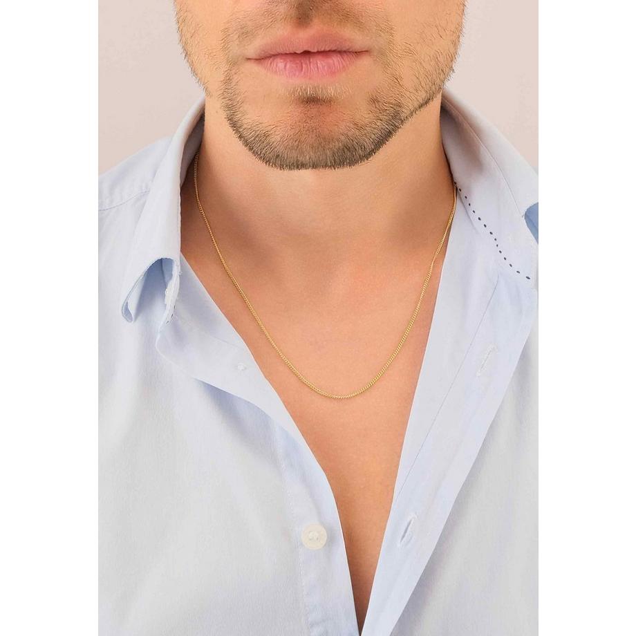 MUAU Schmuck  Collier Rundpanzer Gelbgold 750, 1.6mm, 38cm 