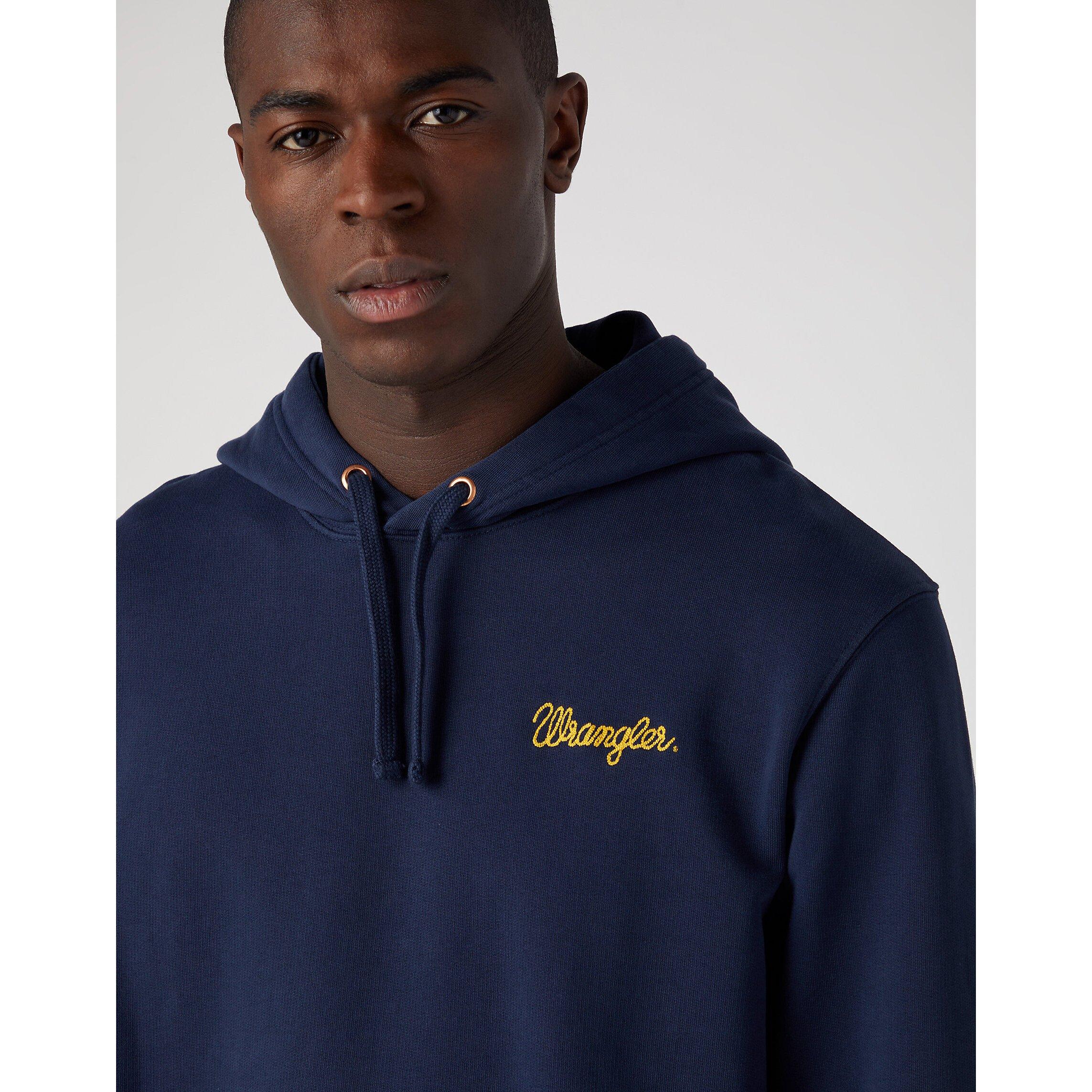 Wrangler Sign Off Logo Felpa con cappuccio  