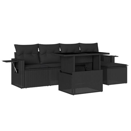 VidaXL set divano da giardino Polirattan  