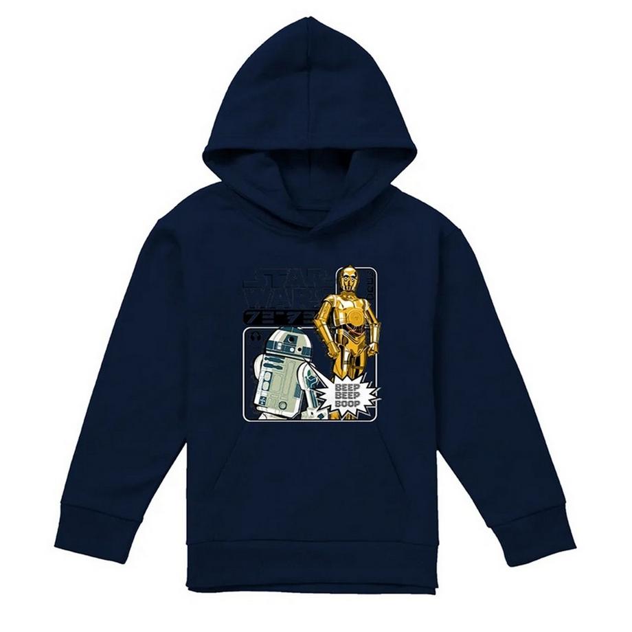 Manga Droids Felpa Con Cappuccio R2d2 E C3po