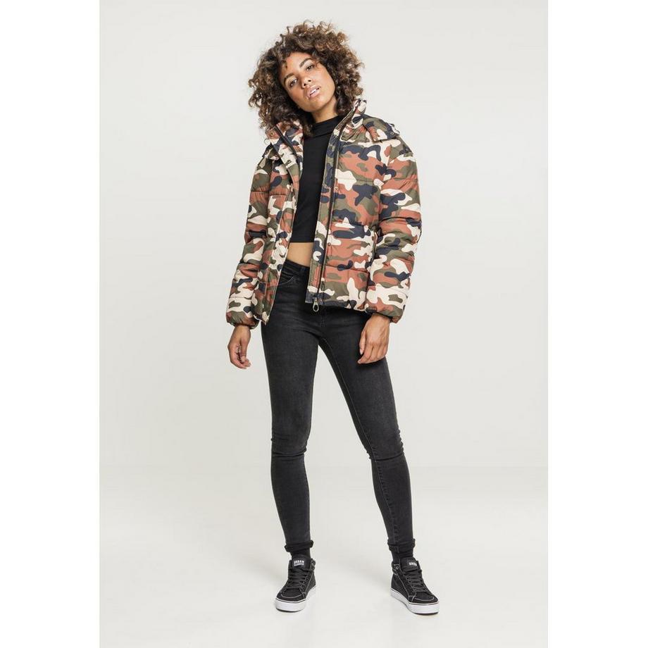 URBAN CLASSICS Boyfriend Camo Puffer Veste  