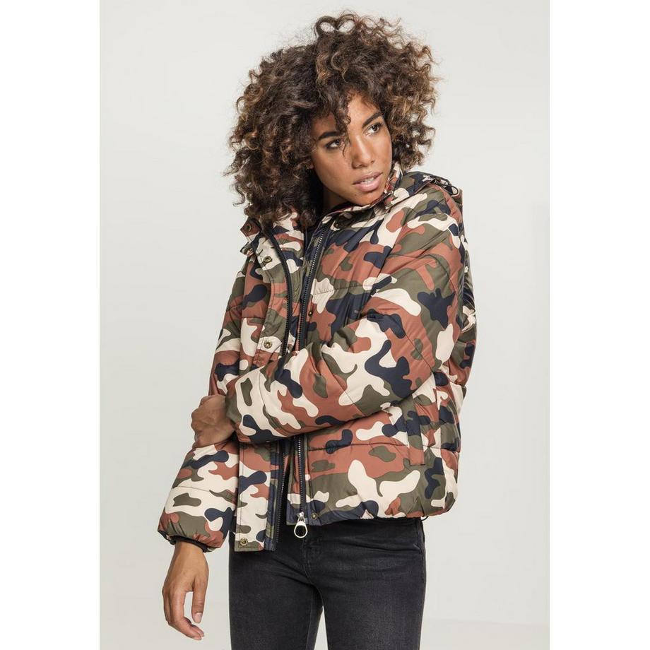 URBAN CLASSICS Boyfriend Camo Puffer Veste  