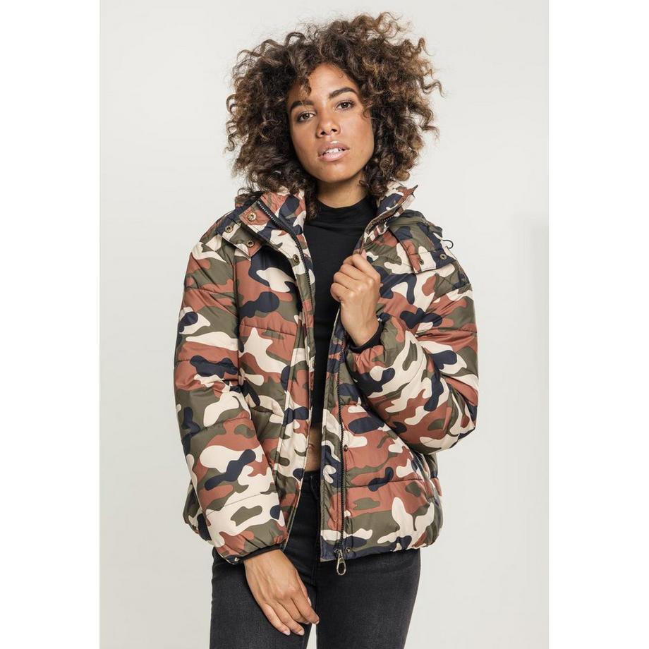 URBAN CLASSICS Boyfriend Camo Puffer Veste  