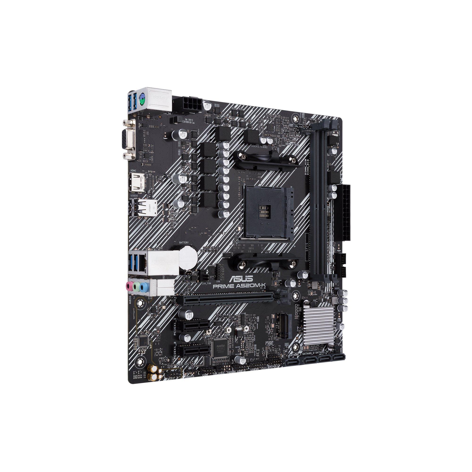 ASUS  PRIME A520M-K AMD A520 Sockel AM4 micro ATX 