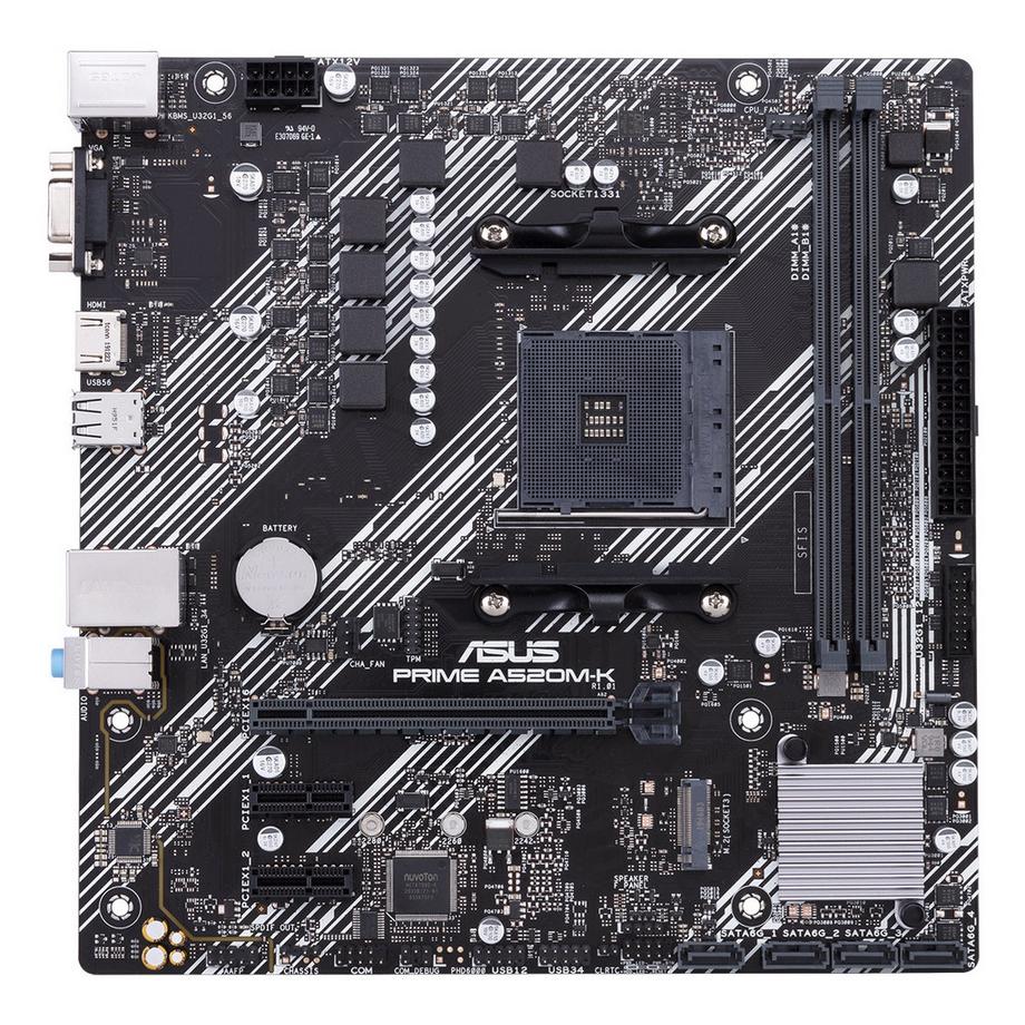 ASUS  PRIME A520M-K AMD A520 Socket AM4 micro ATX 