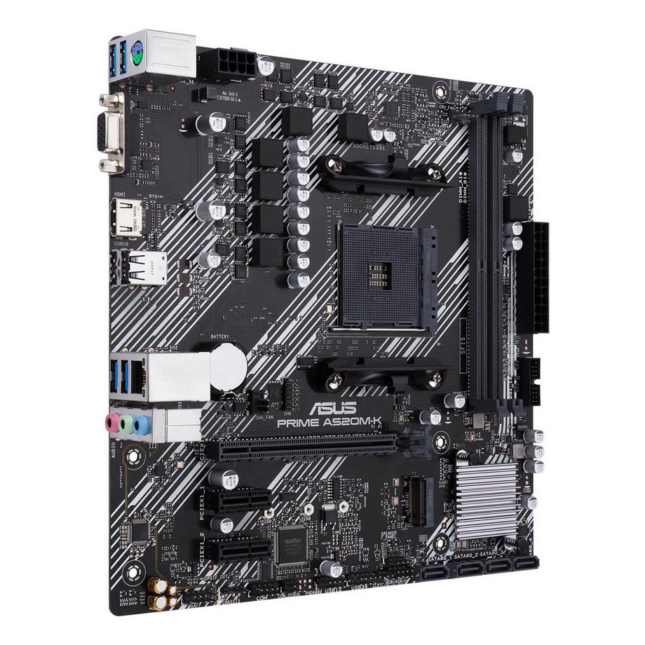 ASUS  PRIME A520M-K AMD A520 Socket AM4 micro ATX 